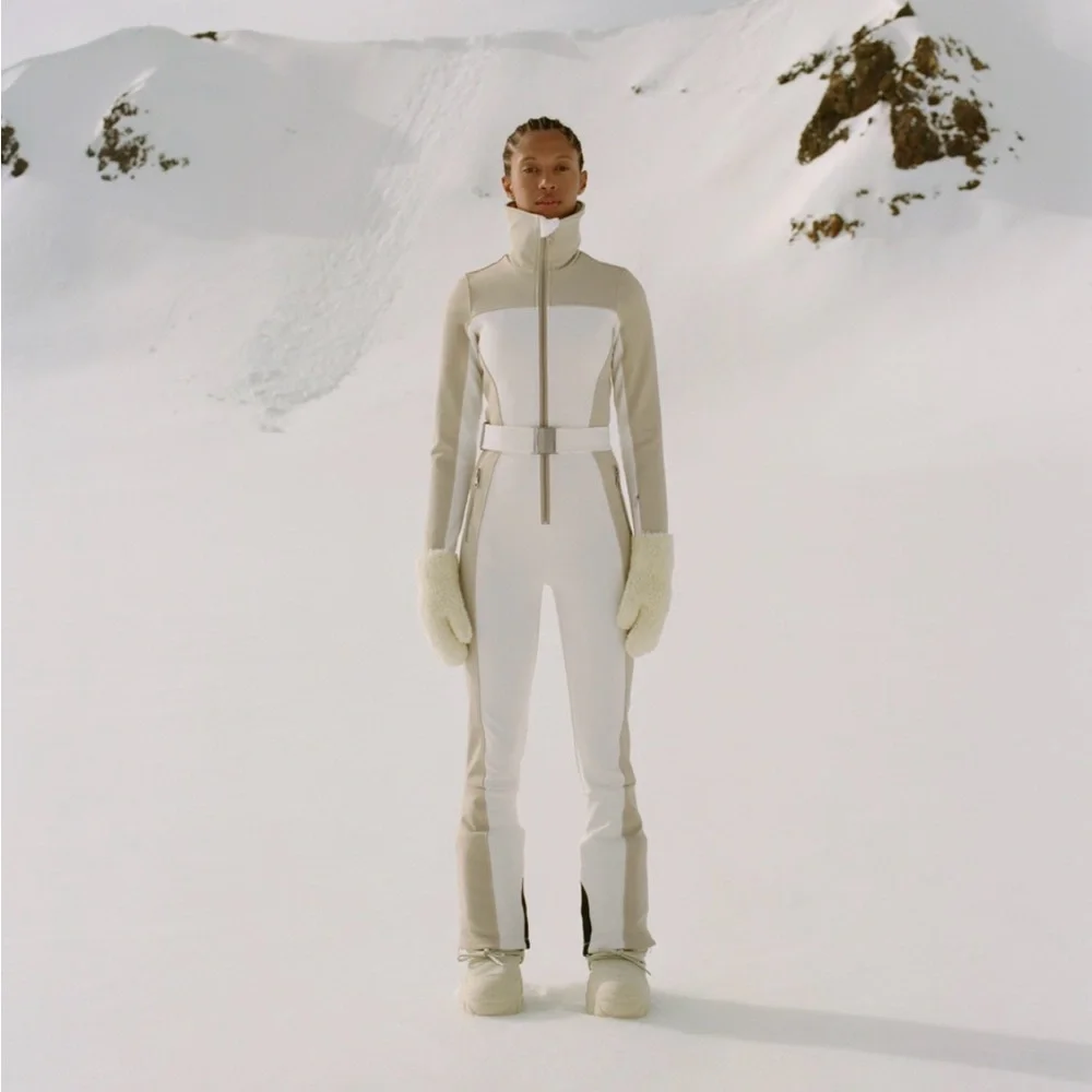 Cordova Badia Belted Colorblocked Straight Ski Suit